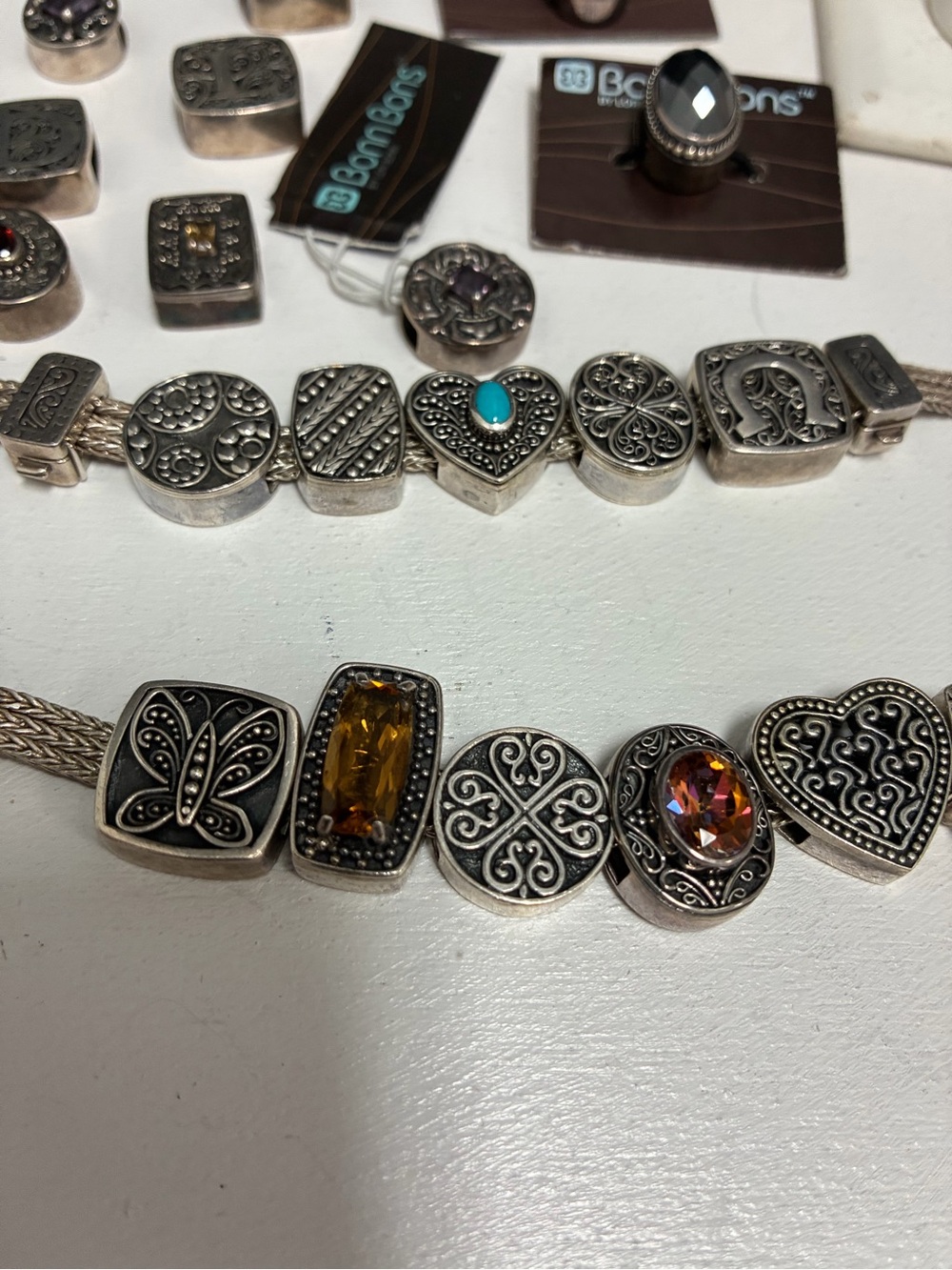 Lori Bonn Sterling Silver Charm Bracelet - You Pick the 5 Charms - Picture 3 of 7